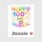 学校日100先生100日目 シール (シート)