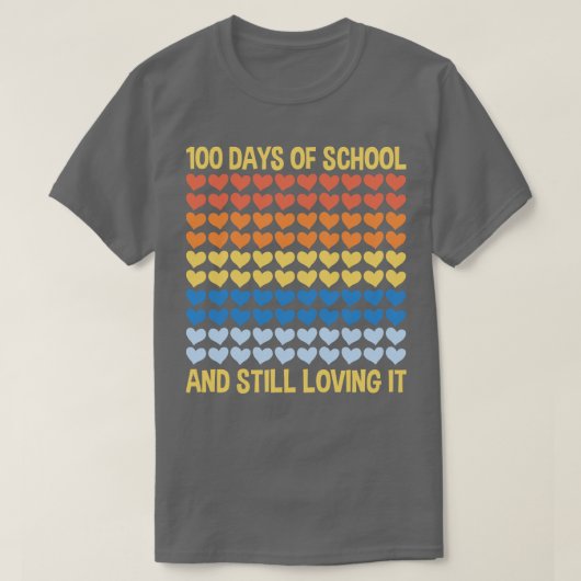 学校日100先生 Tシャツ (デザイン正面)