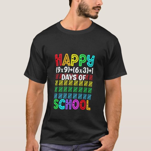 学校日100名、学校Tシャツ100日目 Tシャツ (正面)