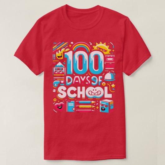 学校日100名 Tシャツ (デザイン正面)