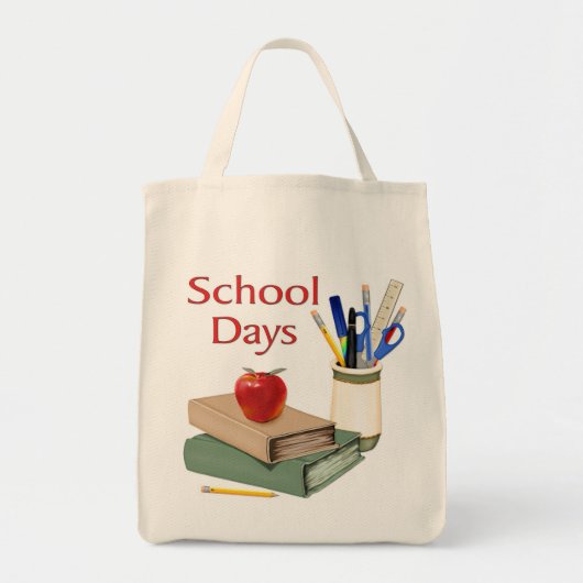 学校日 トートバッグ (正面)