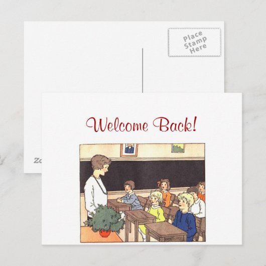 学校日 ポストカード (正面/裏面)