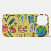 学校日:ヴィンテージ供給パターン Case-Mate iPhoneケース (裏面 (横))