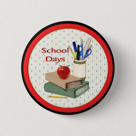 学校日 缶バッジ (正面)