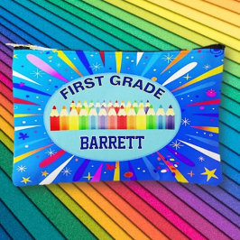 学校日!1年生パーソナライズされた アクセサリーポーチ