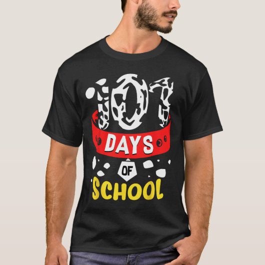学校日Tダルマチアン犬100番目のことわざT Tシャツ (正面)