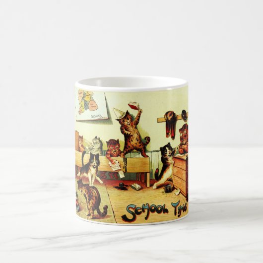 学校時代の猫、ルイ・ワインさん コーヒーマグカップ (中央)