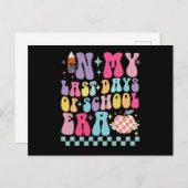 学校時代の私の最後の日で先生生活Groovy ポストカード (正面/裏面)