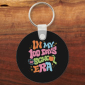 学校時代の私の100日で先生子供100日 キーホルダー (正面)