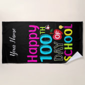 学校時代の100日目 ビーチタオル (正面)