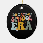 学校時代の100日Groovy先生子供 セラミックオーナメント (左)