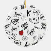 学校時間 セラミックオーナメント (裏面)