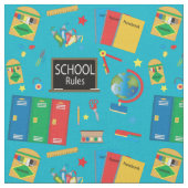 学校時間 |変更可能な背景色 ファブリック (クローズアップ)