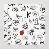 学校時間 招待状 (正面/裏面)