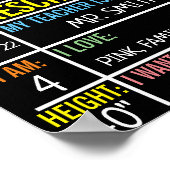 学校最初の最後の日チョークボード新学期準備 ポスター (角)