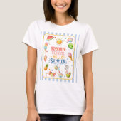 学校最後のパーティストライプ Tシャツ (正面)