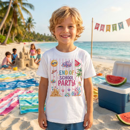 学校最後のパーティストライプTシャツ Tシャツ