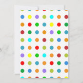 学校最後のパーティー招待状 招待状 (裏面)