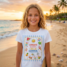 学校最後のパーティー ストライプTシャツ