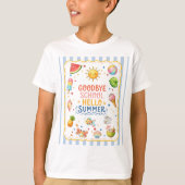 学校最後のパーティー ストライプTシャツ Tシャツ (正面)