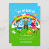 学校最後のパーティー 招待状 (正面/裏面)