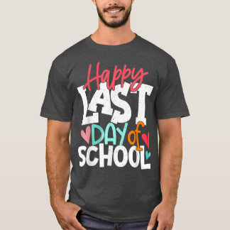 学校最後の日おめでとう教師と生徒の卒業 Tシャツ
