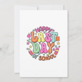 学校最後の日おめでとう 招待状 (正面)