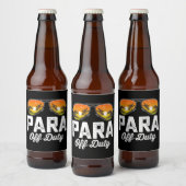 学校最後の日のパラオフデューティ ビールラベル (ボトル)