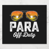 学校最後の日のパラオフデューティ ビールラベル (シングルラベル)