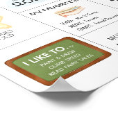 学校最後の日の幼稚園のサイン ポスター (角)