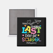 学校最後の日 こんにちは夏の学生と先生 マグネット (正面/裏面)