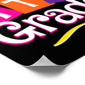 学校最後の日 さようなら 4年生 卒業 キッズ ポスター (角)