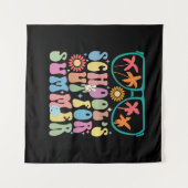 学校最後の日 イェイ 夏休みだ！ タペストリー (正面(横))