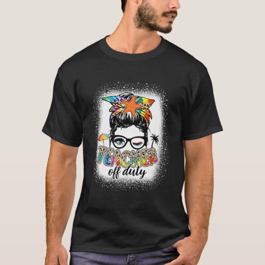 学校最後の日+オフデューティ先生+夏休み Tシャツ (正面)
