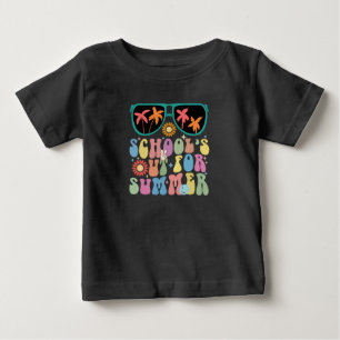 学校最後の日 グルービーな夏休みの始まり ベビーTシャツ