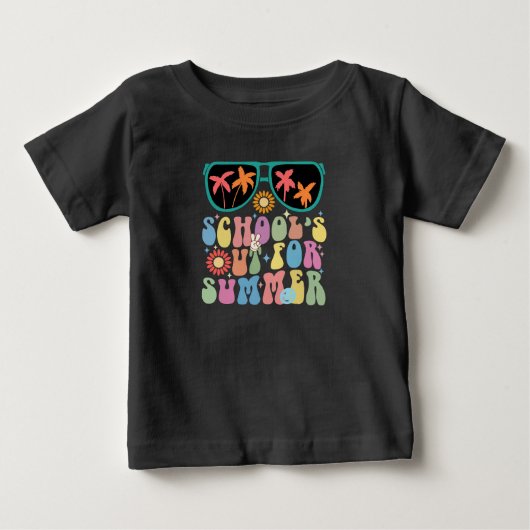 学校最後の日 グルービーな夏休みの始まり ベビーTシャツ (正面)