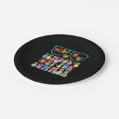 学校最後の日  サマーバケーションだ Groovy 学校が夏休みになった ペーパープレート (アングル)