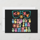 学校最後の日  サマーバケーションだ Groovy 学校が夏休みになった 招待状 (正面)