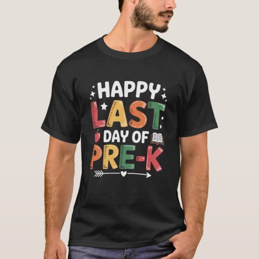 学校最後の日 メンズ レディース キッズ 男の子 女の子 ギフト Tシャツ (正面)
