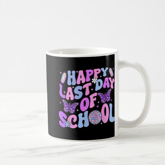 学校最後の日 先生 男子 女子 卒業 こんにちは 夏 コーヒーマグカップ (右)