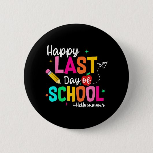 学校最後の日 卒業 先生 生徒 缶バッジ (正面)