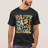 学校最後の日 夏の先生 学生 Tシャツ (正面)