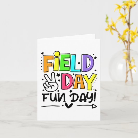 学校最後の日 楽しい 学校最後の日 先生 生徒 子供 カード (黄色い花)