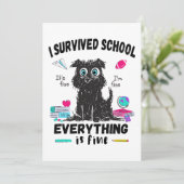 学校最後の日、生き延びたわ 学校 招待状 (スタンド正面)