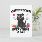 学校最後の日、生き延びた 学校 招待状 (スタンド正面)