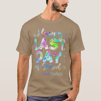 学校最後の日 給食のおばちゃんの夏休み Tシャツ