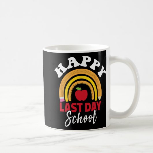 学校最後の日 虹 レオパード 先生 生徒 コーヒーマグカップ (右)
