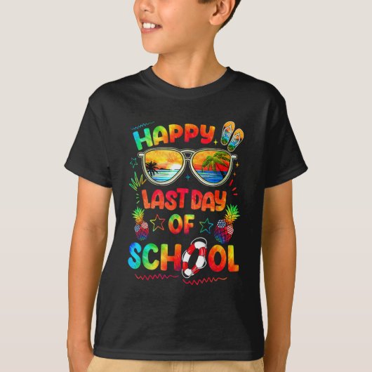 学校最後の日 Tシャツ 先生 年末 学生 (正面)