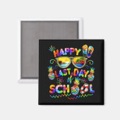 学校最後の日 Tシャツ 先生 年末 学生 マグネット (正面/裏面)