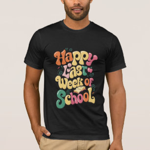 学校最後の1週間 おめでとう 先生と生徒 グルーヴィー Tシャツ